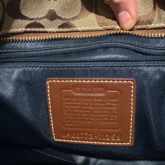 Coach Holiday Patchwork Galley Tote - Picture 5 of 12